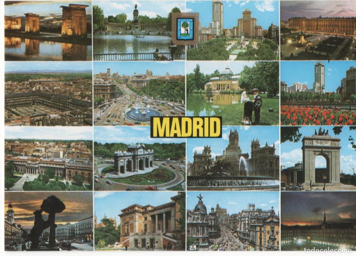 Postales: Madrid-Multivista-escrita- - Foto 1