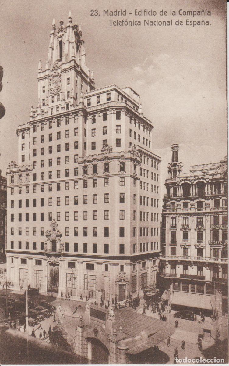 Postales: MADRID . EDIFICIO DE LA COMPA&Ntilde;IA TELEFONICA NACIONAL DE ESPA&Ntilde;A - ED. EXTRA MADRID 23 - Foto 1