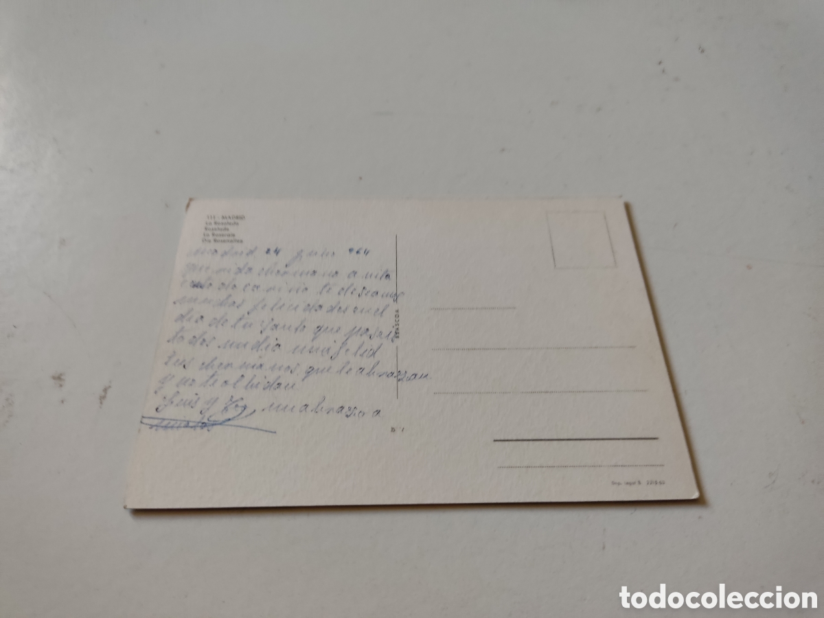 Postales: Postal Madrid La rosaleda - Foto 2