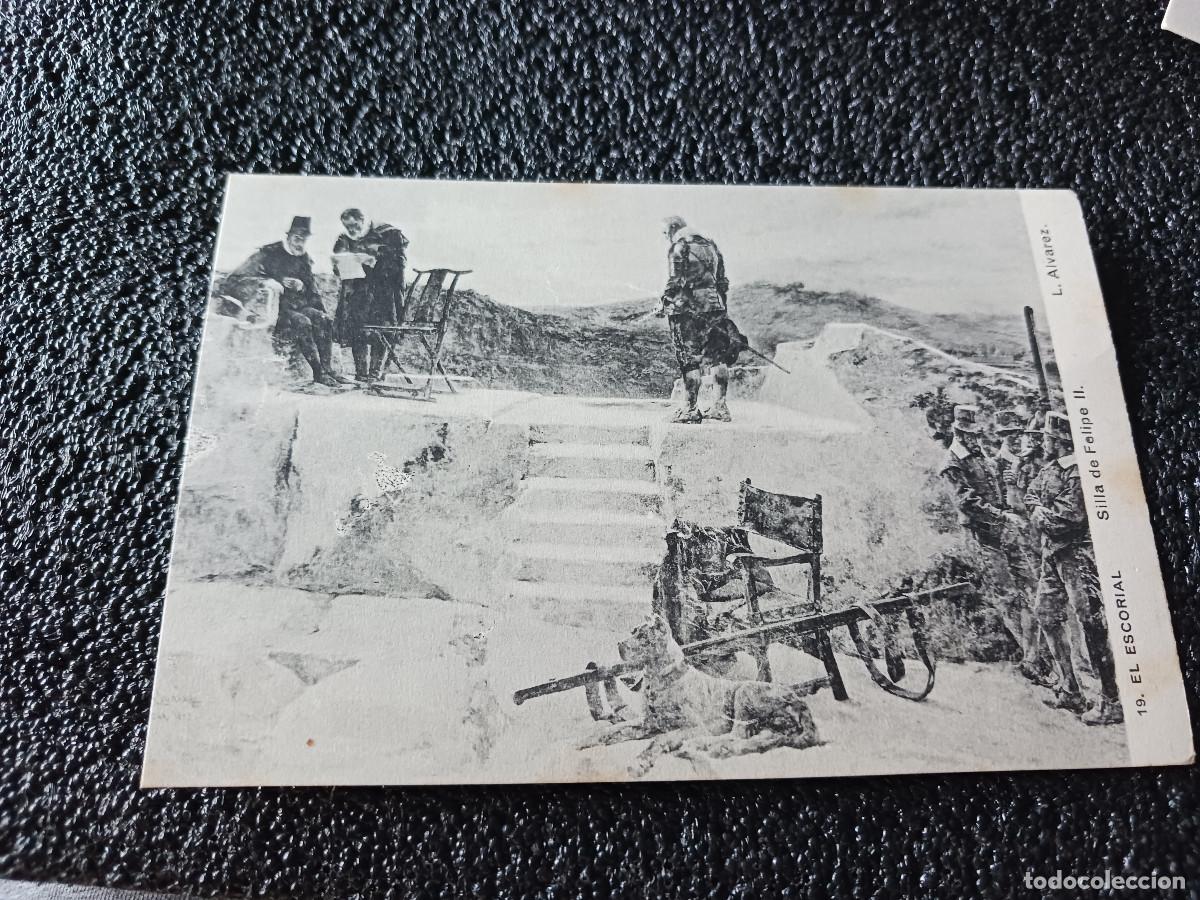 Postkarten: 19 el escorial, silla de felipe II, foto lacoste
