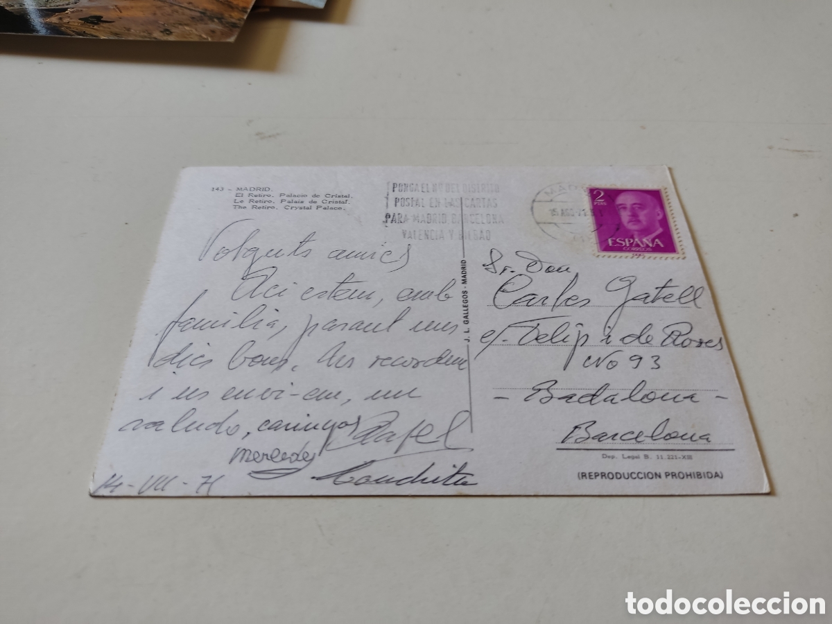 Postales: Postal Madrid El Retiro - Foto 2