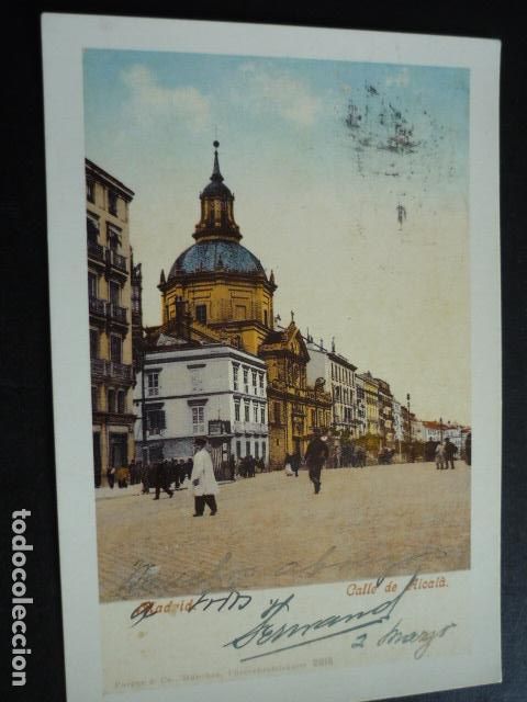 Postales: MADRID CALLE DE ALCALA - Foto 1
