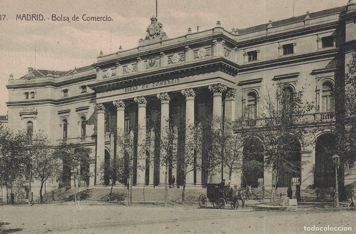 Postales: POSTAL MADRID BOLSA DE COMERCIO - Foto 1