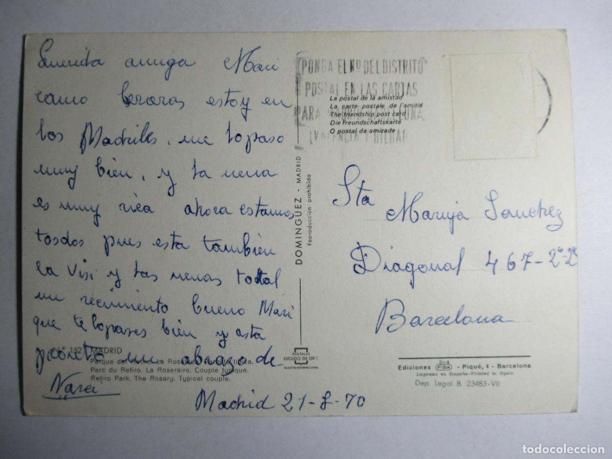 Postales: Madrid - Parque del Retiro - Foto 2