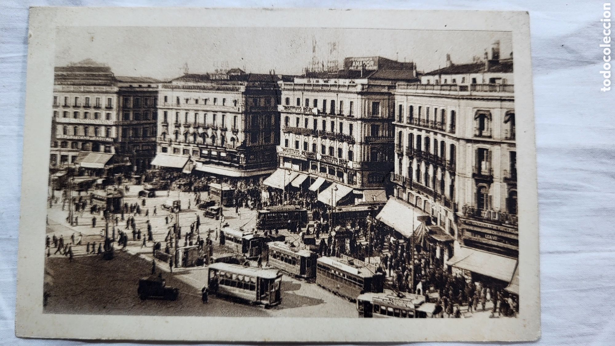 Postales: Tarjeta Postal Madrid Puerta del Sol - Foto 1