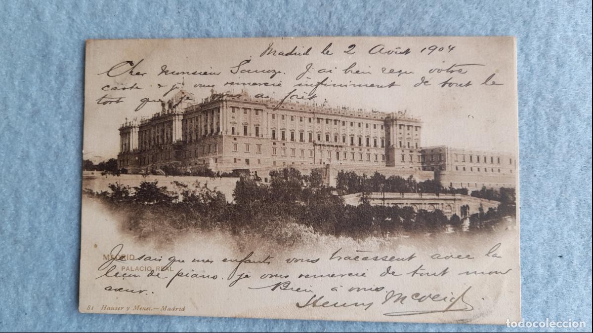 Postales: Madrid. Palacio Real. Escrita en 1904. - Foto 1