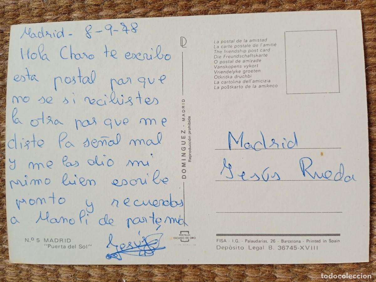 Postales: MADRID - PUERTA DEL SOL - DOMINGUEZ - Foto 2
