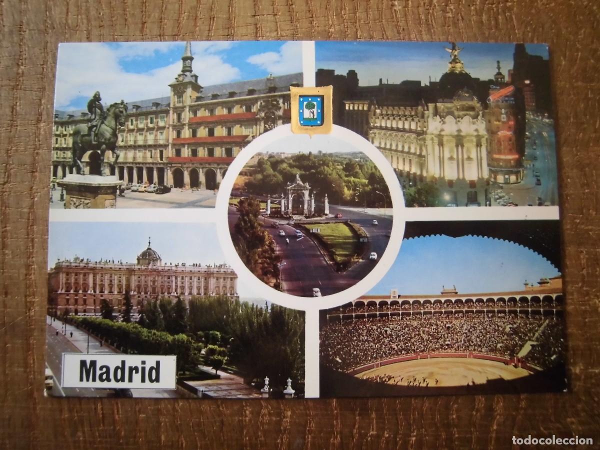 Postales: POSTAL MADRID PLAZA MAYOR EDIFICIO F&Eacute;NIX ESCUDO DE ORO DOM&Iacute;NGUEZ - Foto 1