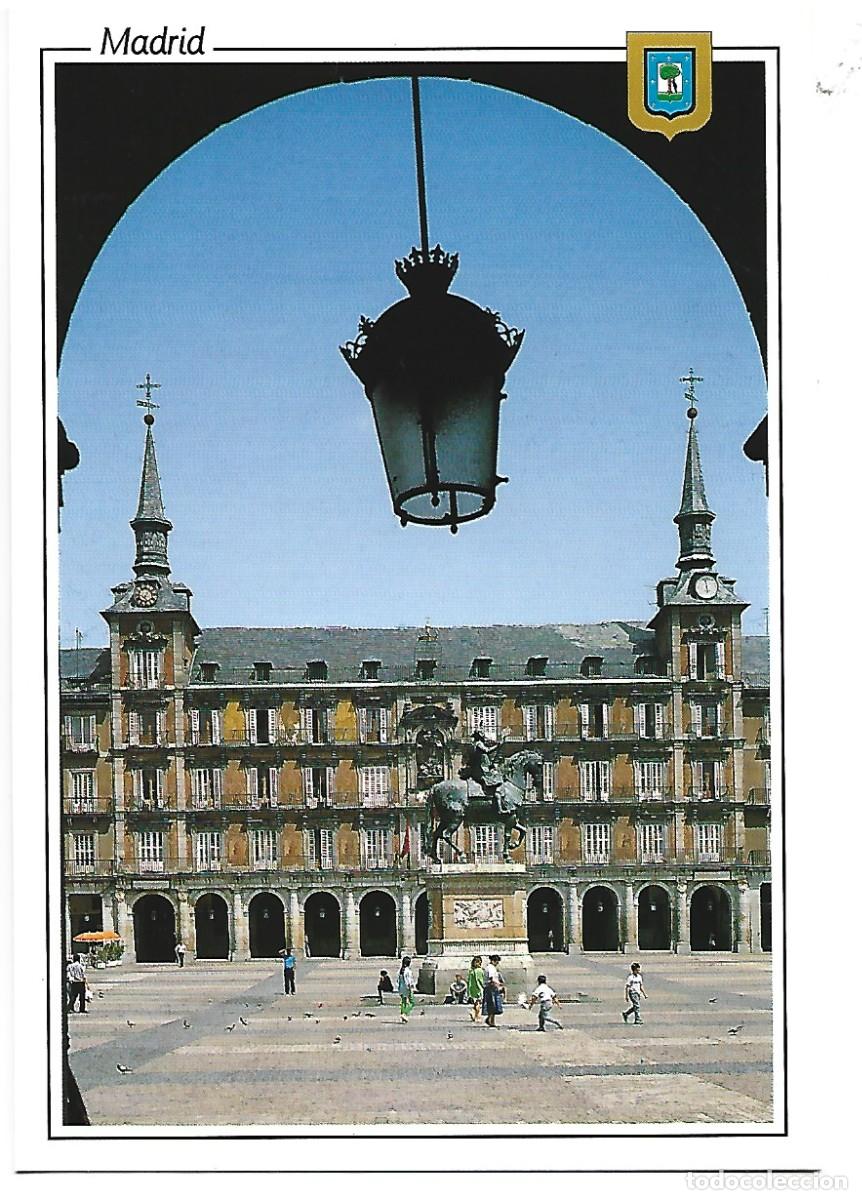 Postales: PLAZA MAYOR / MAYOR SQUARE.- MADRID - Foto 1