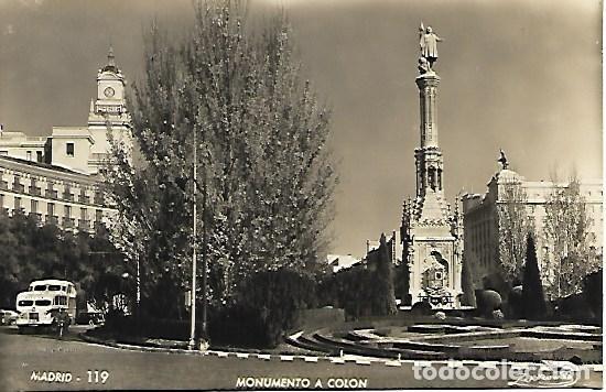 Postales: MADRID - 119. MONUMENTO A COLON - ZERKOWITZ - Foto 1