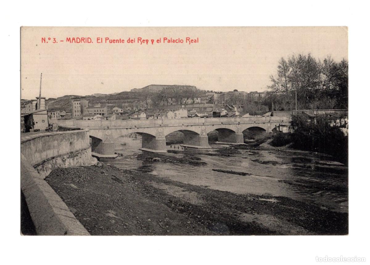 Postales: MADRID.- EL PUENTE DEL REY Y EL PALACIO REAL. - Foto 1