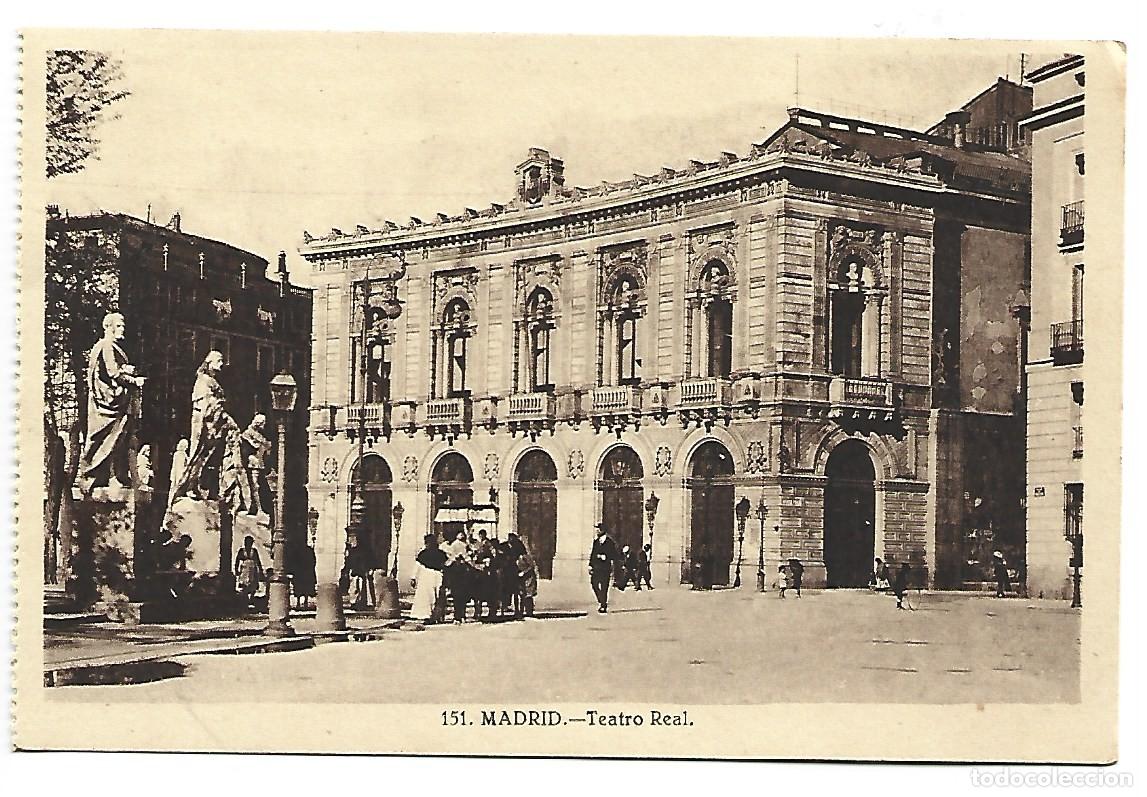 Postales: TEATRO REAL.- MADRID - Foto 1