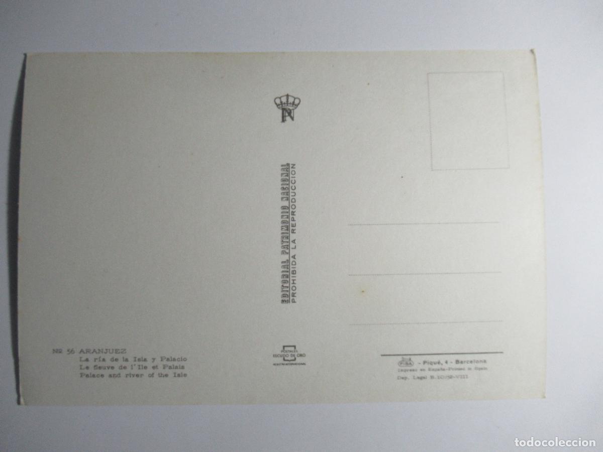 Postales: Aranjuez - La r&iacute;a de la Isla y Palacio - Foto 2