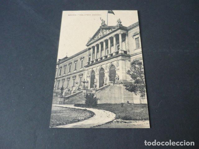 Postales: MADRID BIBLIOTECA NACIONAL - Foto 1
