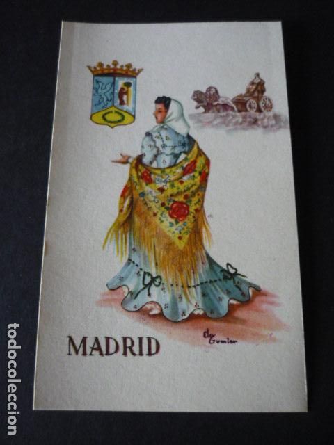 Postales: MADRID ESCUDO Y MUJER POSTAL - Foto 1