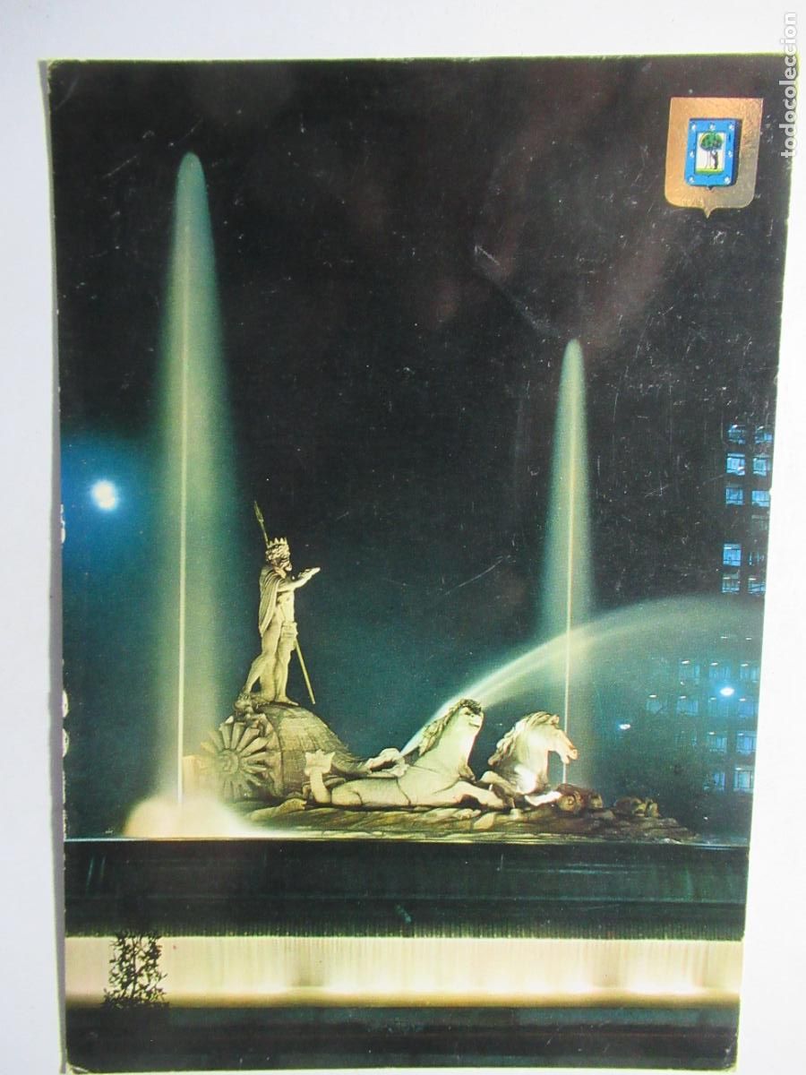 Postales: Madrid - Fuente de Neptuno - Foto 1