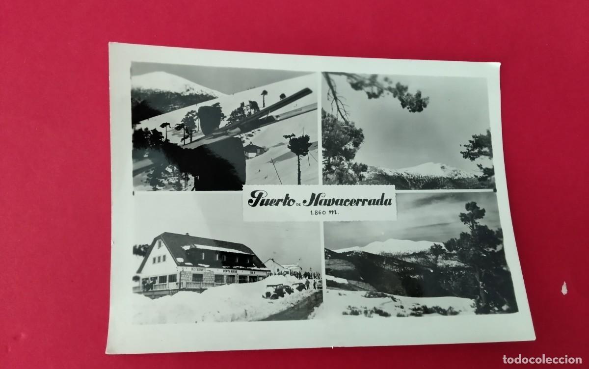 Postales: PUERTO DE NAVACERRADA , POSTAL ANTIGUA , BLANCO Y NEGRO , - Foto 1