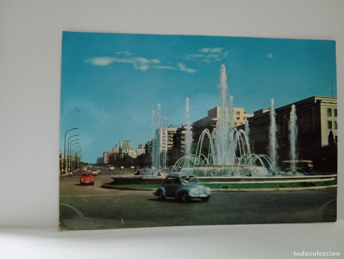 Postales: TARJETA POSTAL DE MADRID. AVENIDA DEL GENERALISIMO. - Foto 1