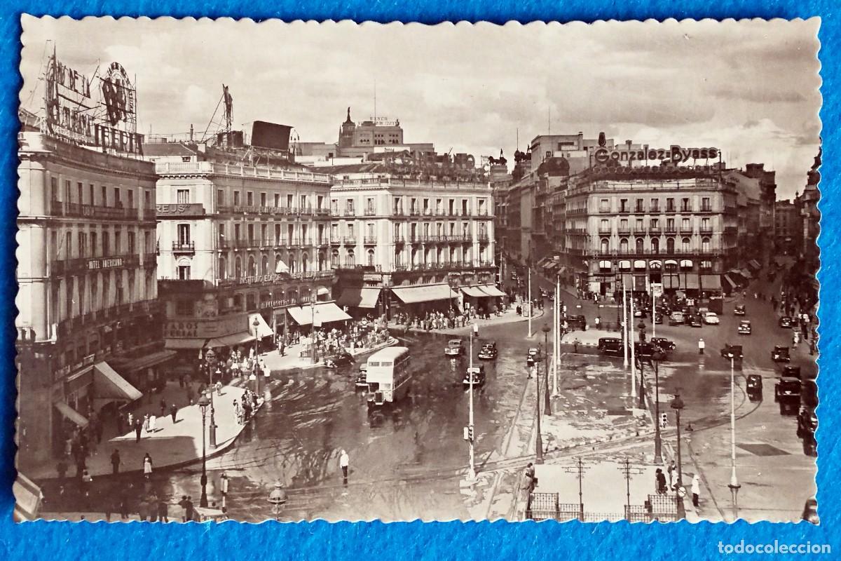 Postales: POSTAL DE MADRID: PUERTA DEL SOL - Foto 1
