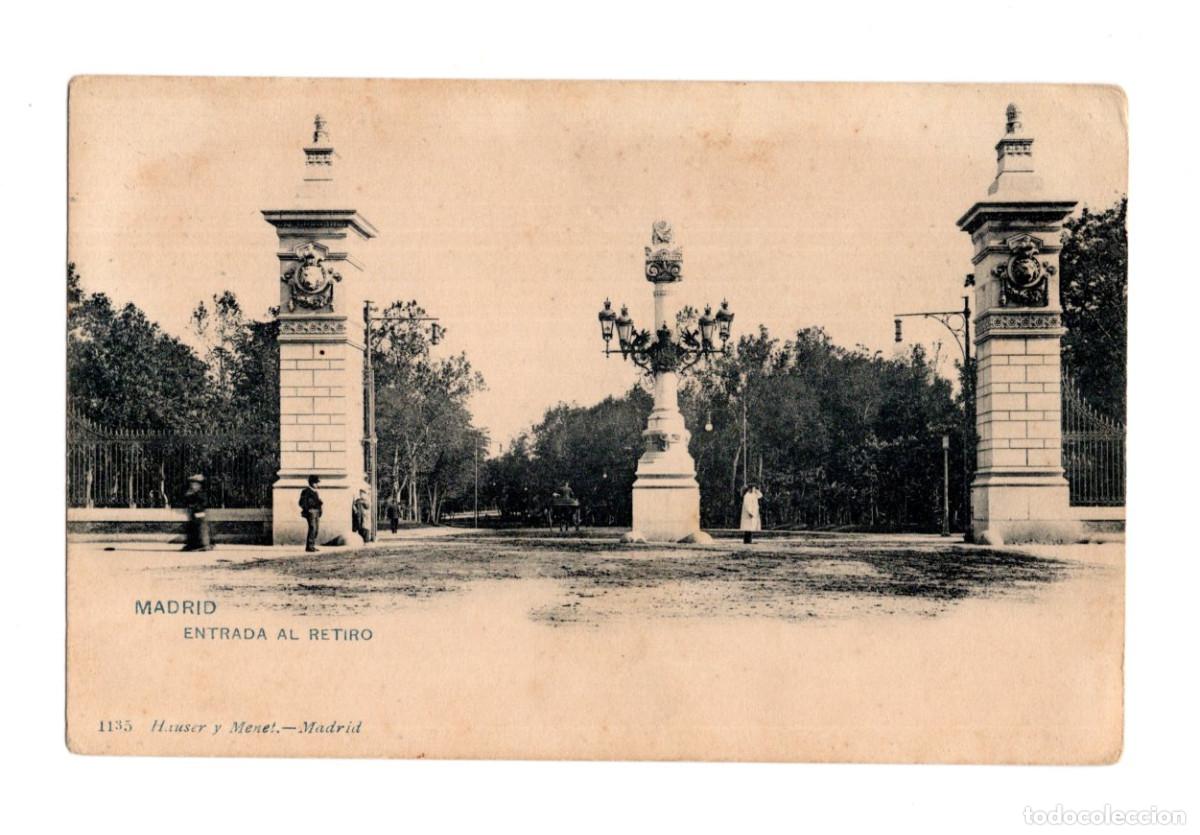 Postales: MADRID.- ENTRADA AL RETIRO. - Foto 1