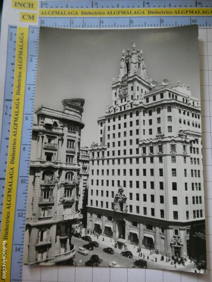 Postales: POSTAL DE MADRID. A&Ntilde;O 1959. EDIFICIO DE LA TELEF&Oacute;NICA 36 DOMINGUEZ. 2508 - Foto 1