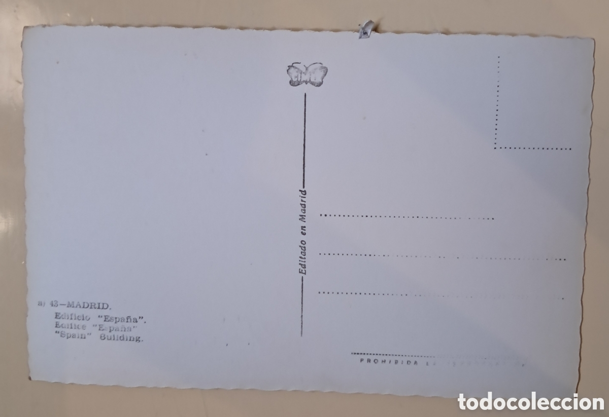 Postales: Tarjeta Postal, Edif&iacute;cio Espanha, en Madrid. - Foto 2