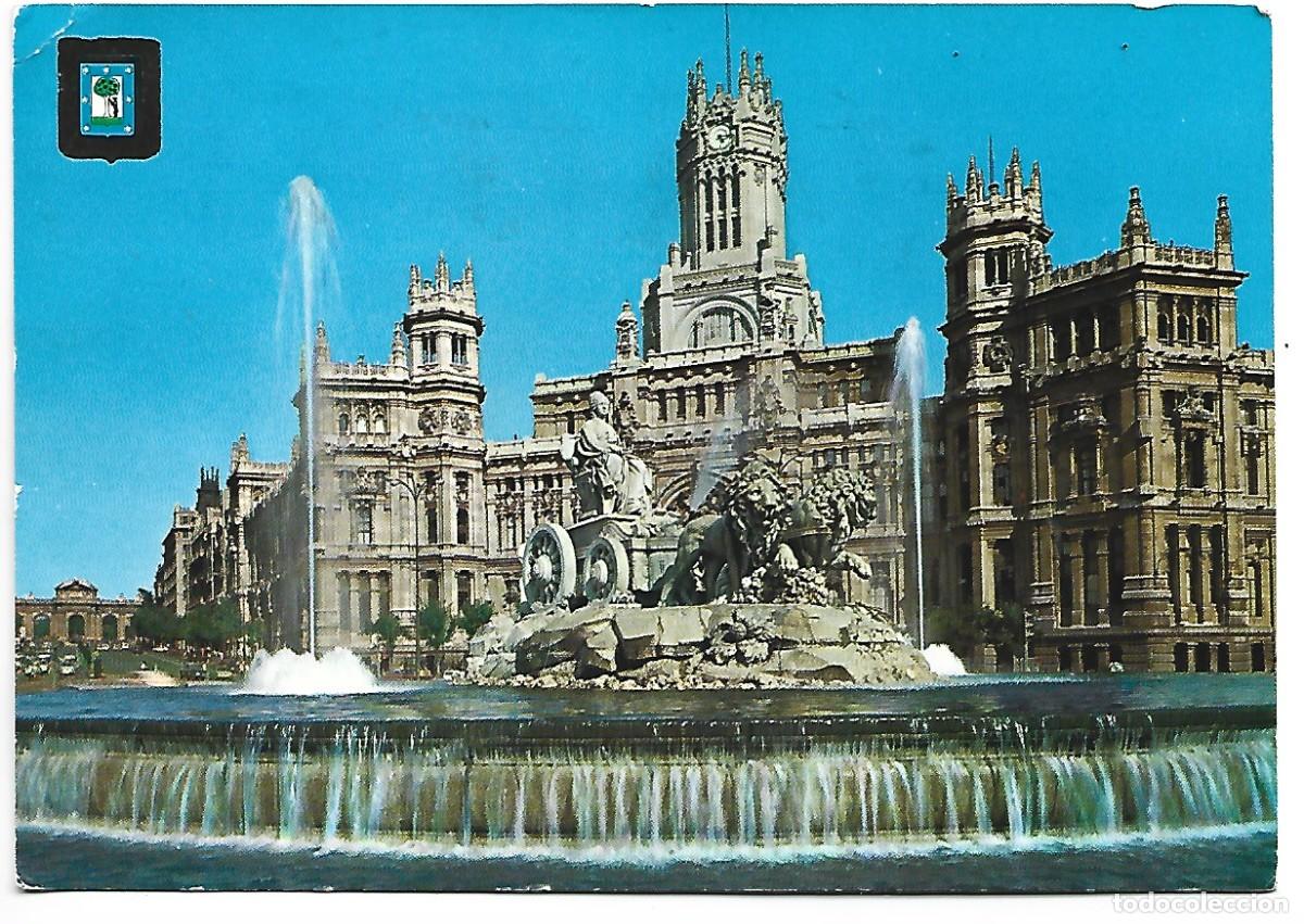 Postales: LA CIBELES Y PALACIO DE COMUNICACIONES.- MADRID - Foto 1