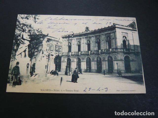 Postales: MADRID TEATRO REAL 1903 - Foto 1