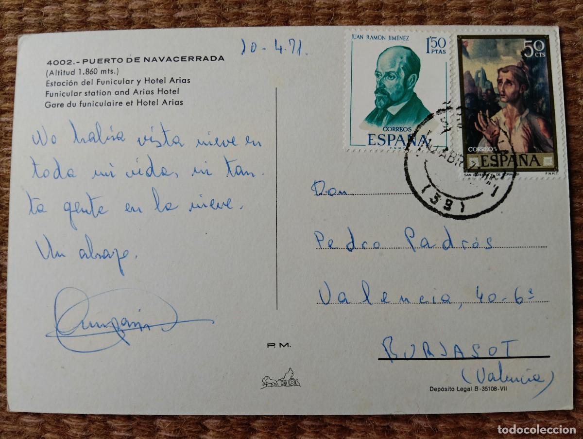 Postales: PUERTO DE NAVACERRADA - HOTEL ARIAS - Foto 2