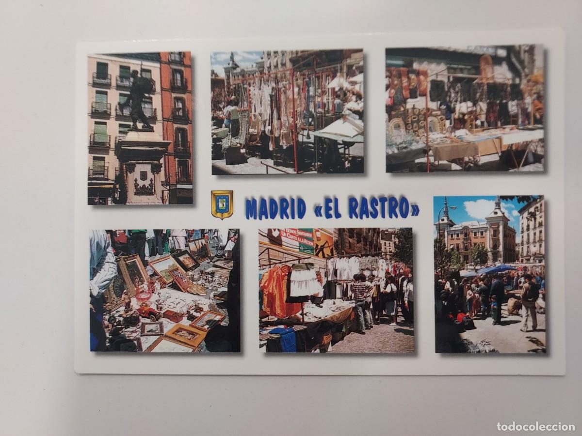 Postales: POSTAL MADRID EL RASTRO DIVERSOS ASPECTOS. 2002. SIN CIRCULAR - Foto 1