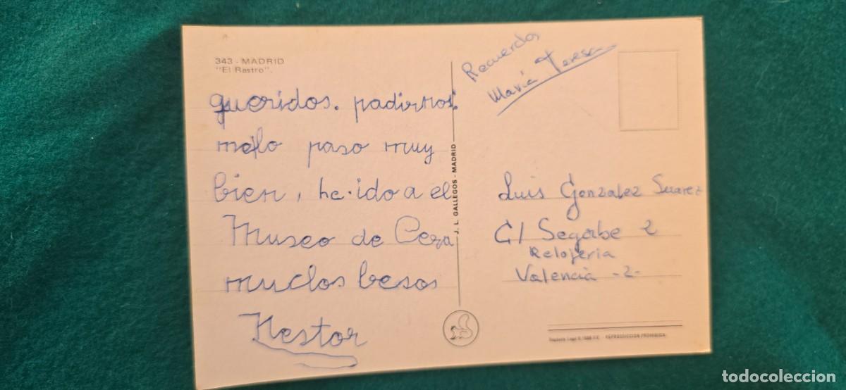 Postales: POSTAL MADRID (1970s) EL RASTRO - Foto 2