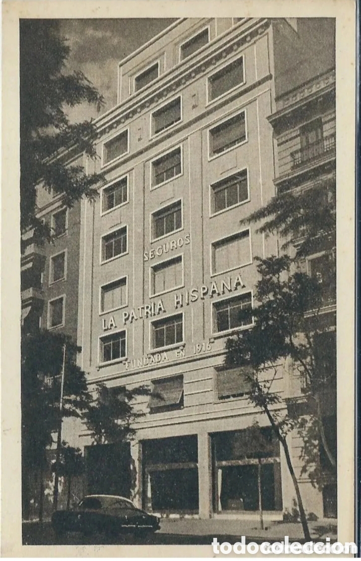 Postales: MADRID - EDIFICIO SEGUROS LA PATRIA HISPANA - Foto 1