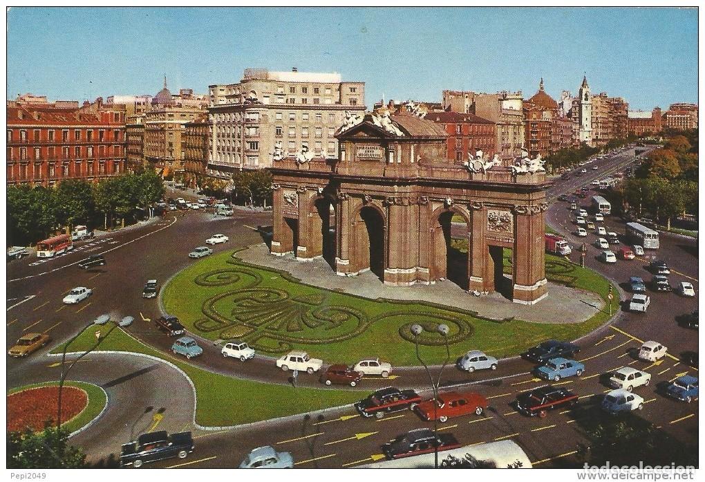 Postales: :::: VF748 - POSTAL - MADRID PUERTA DE ALCALA - Foto 1
