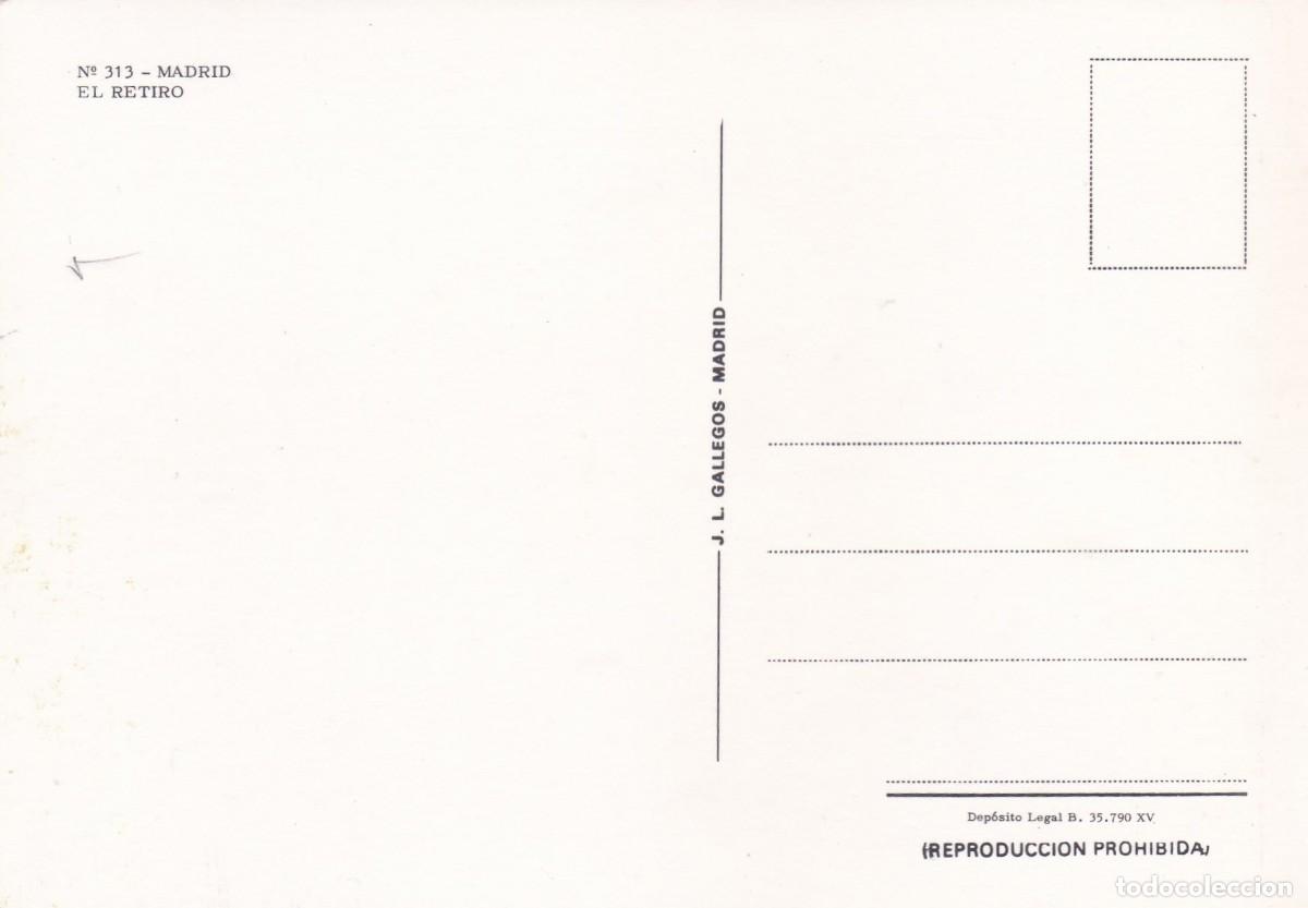 Postales: MADRID. EL RETIRO (1972) - Foto 2