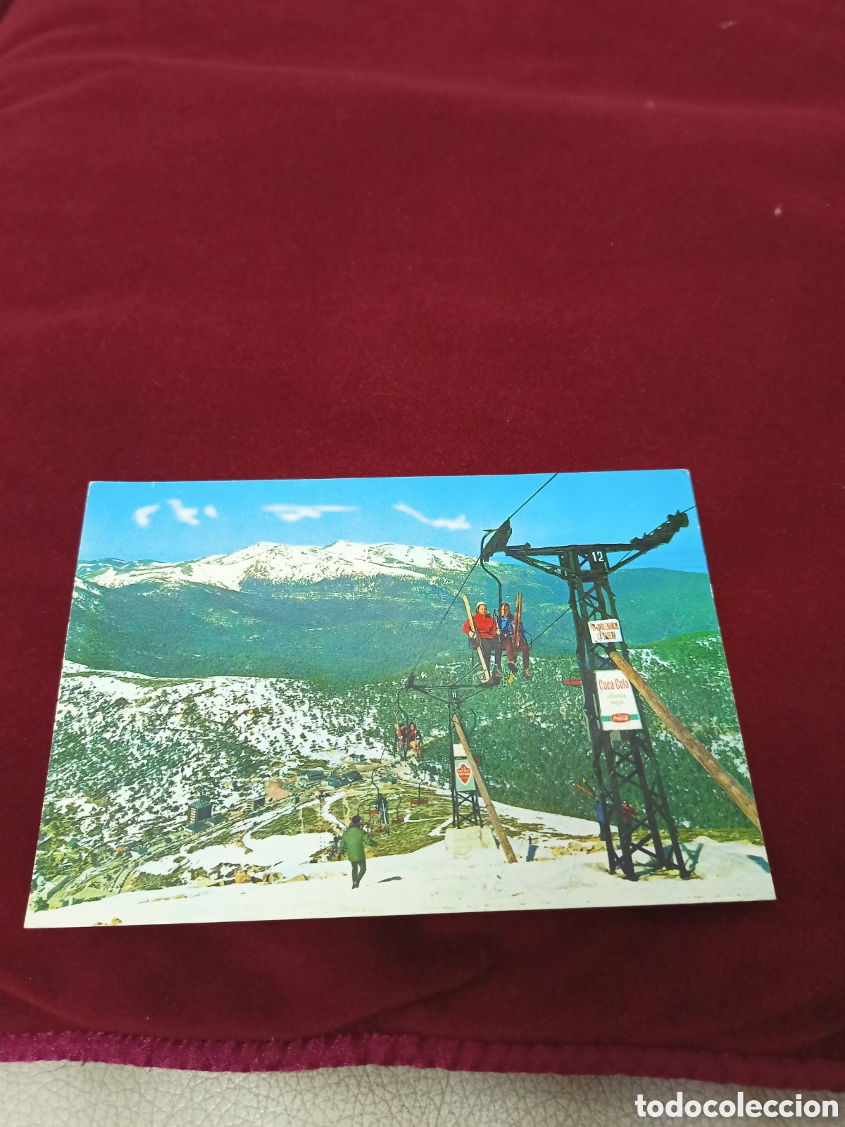 Postales: Antigua postal Puerto de Navacerrada. - Foto 1