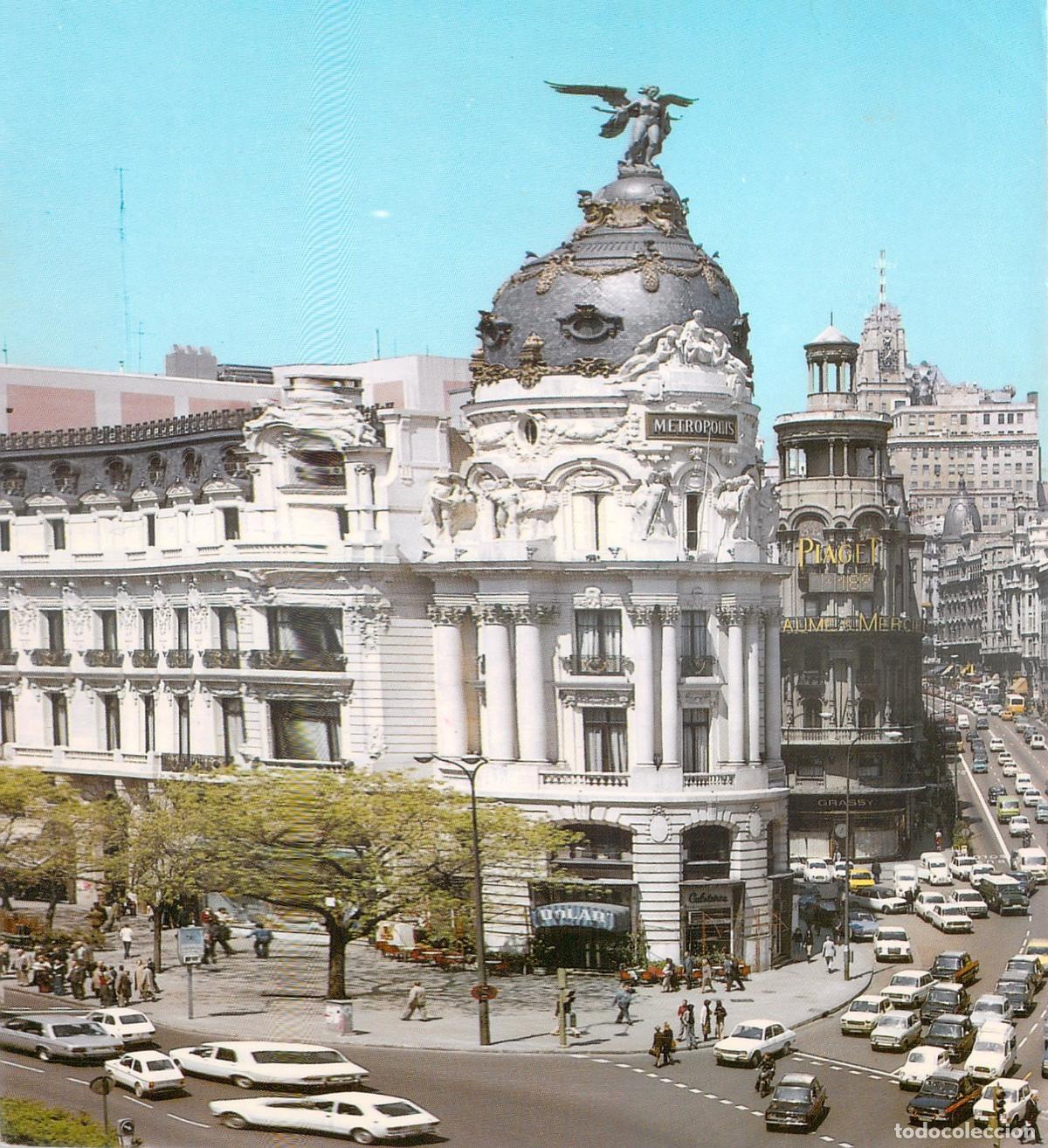 Postales: Postal Madrid: Edificio Metr&oacute;polis en Calle de Alcal&aacute; y Gran V&iacute;a - Foto 1