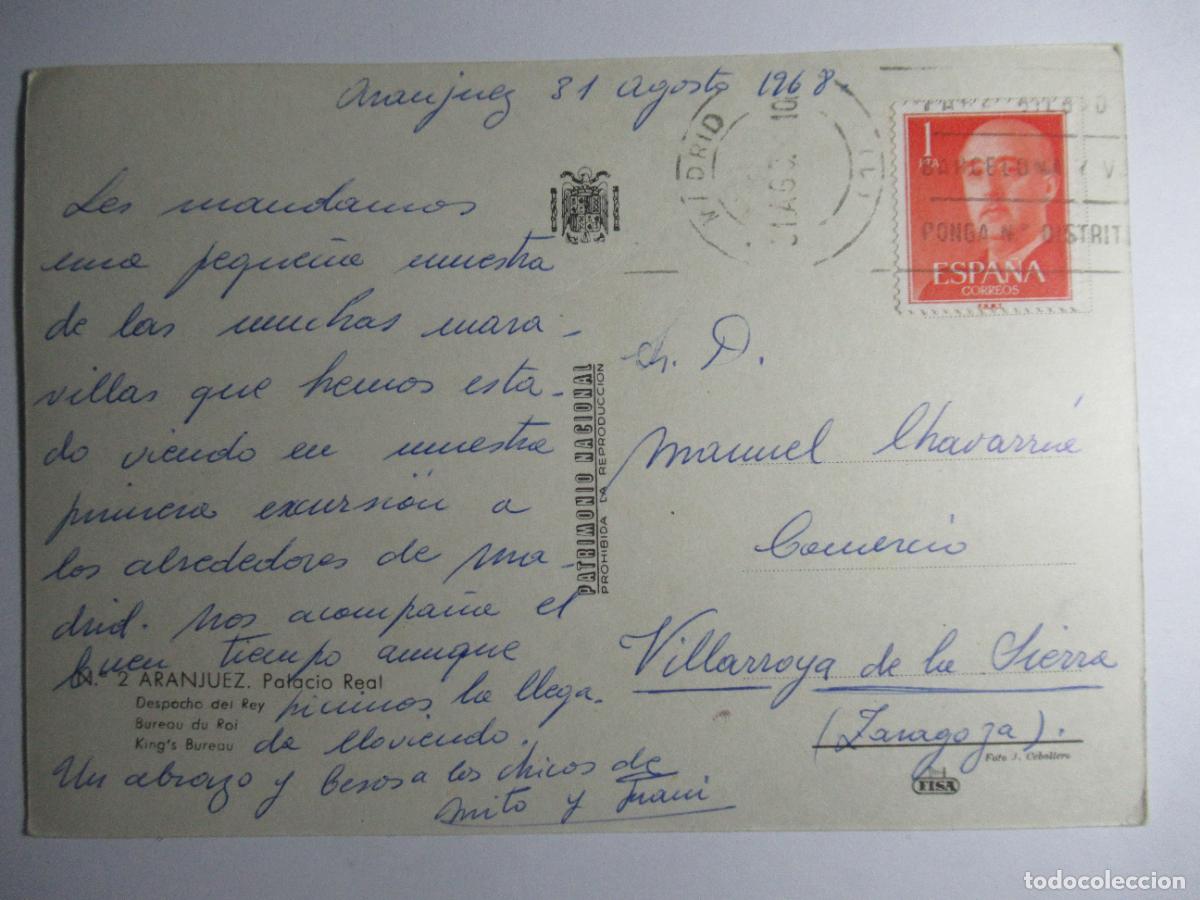 Postales: Aranjuez - Palacio Real. Despacho del Rey - Foto 2