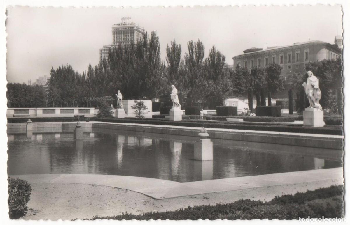 Postales: Madrid-Jardines Palacio Real-sin circular- - Foto 1