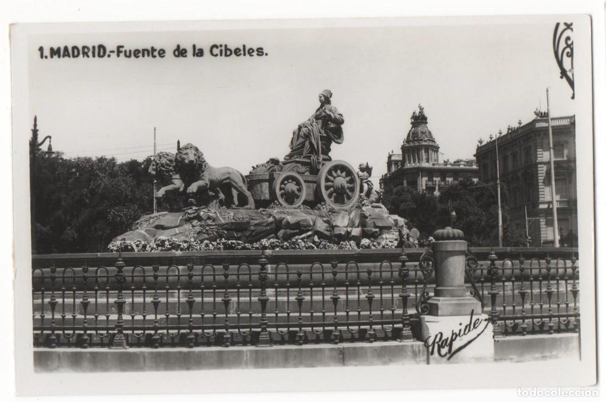 Postales: Madrid-Cibeles-sin circular- - Foto 1
