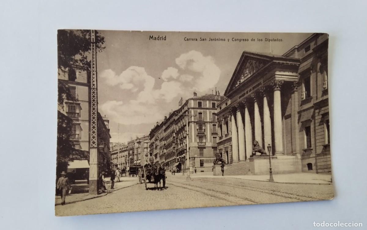 Postales: MADRID , POSTAL ANTIGUA , BLANCO Y NEGRO , - Foto 2