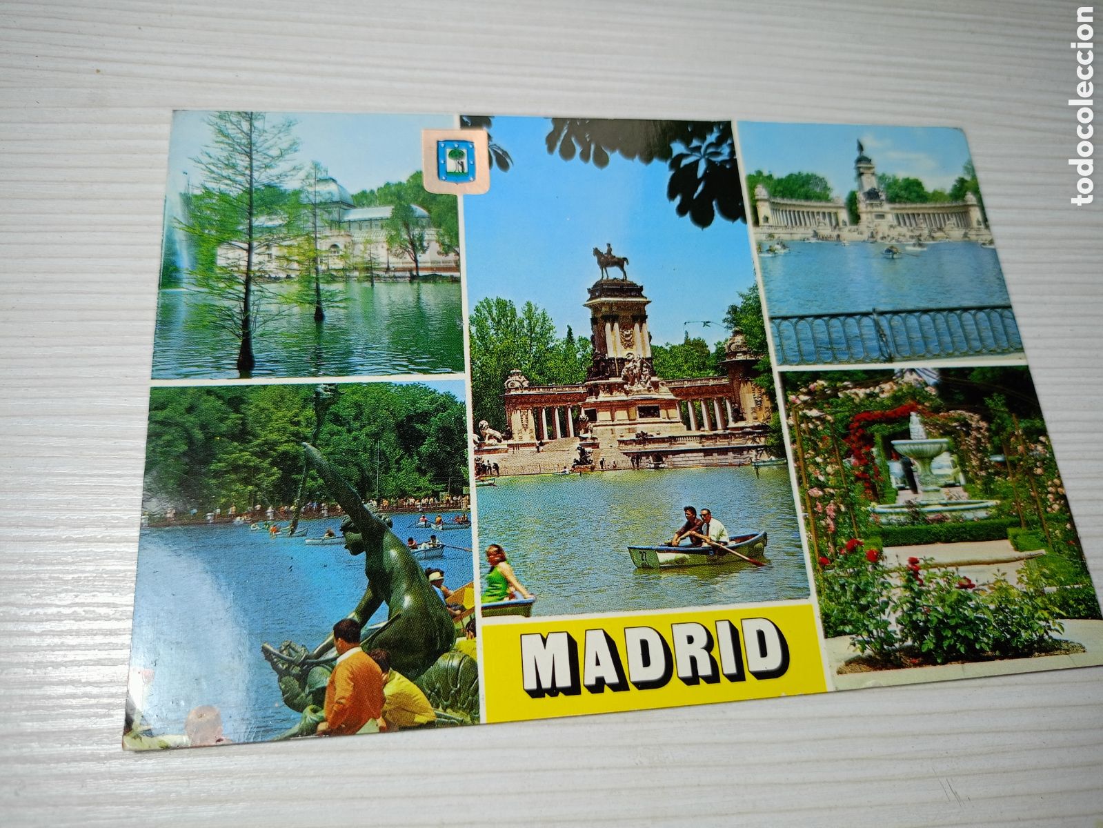 Postales: Postal Madrid diversos aspectos parque del retiro - Foto 1