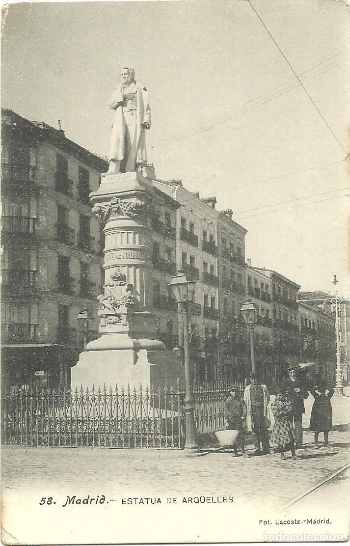 Postales: Madrid - Estatua de Arguelles - Foto 1