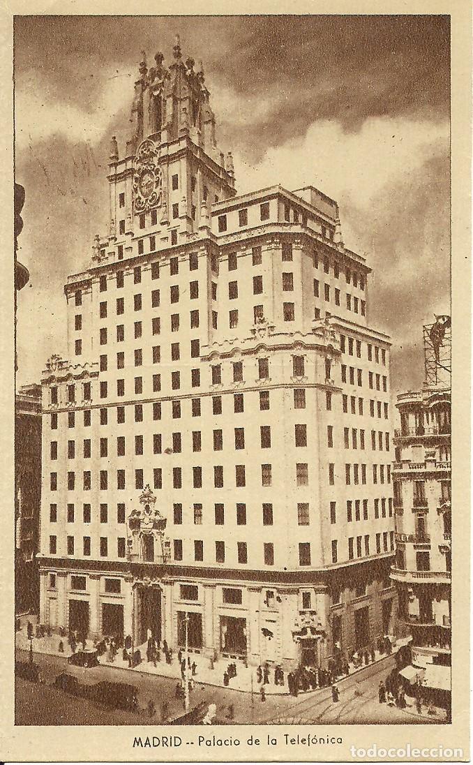 Postales: Madrid - Palacio de la Telefonica - Foto 1