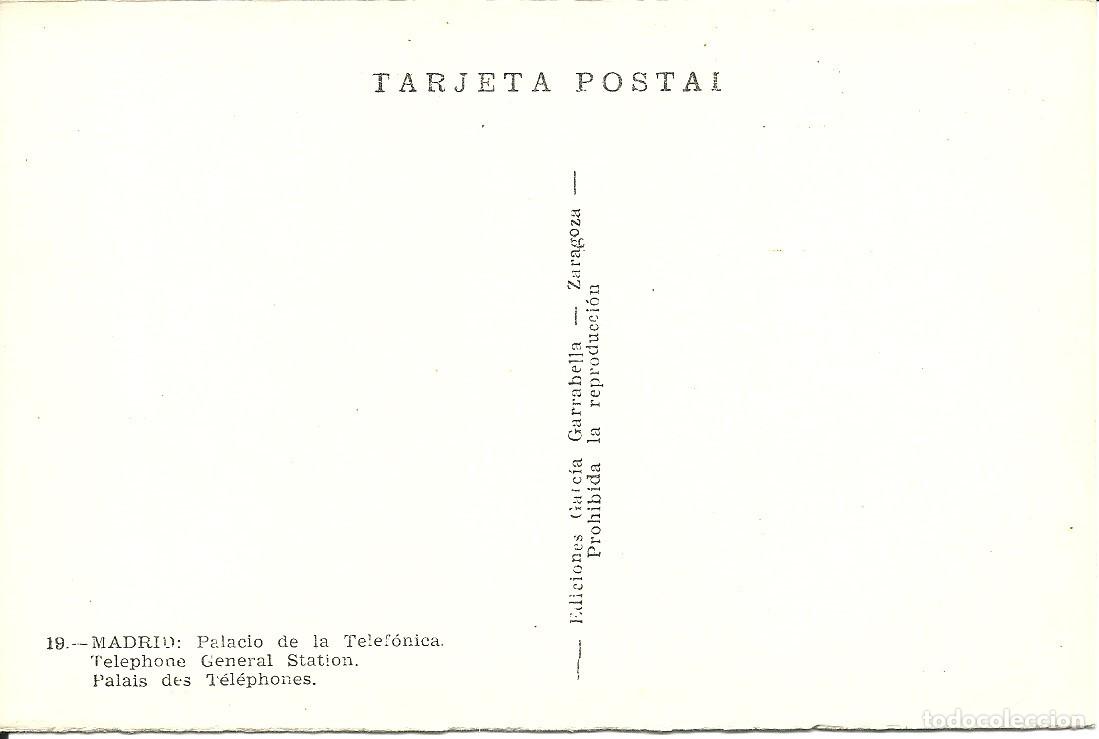 Postales: Madrid - Palacio de la Telefonica - Foto 2