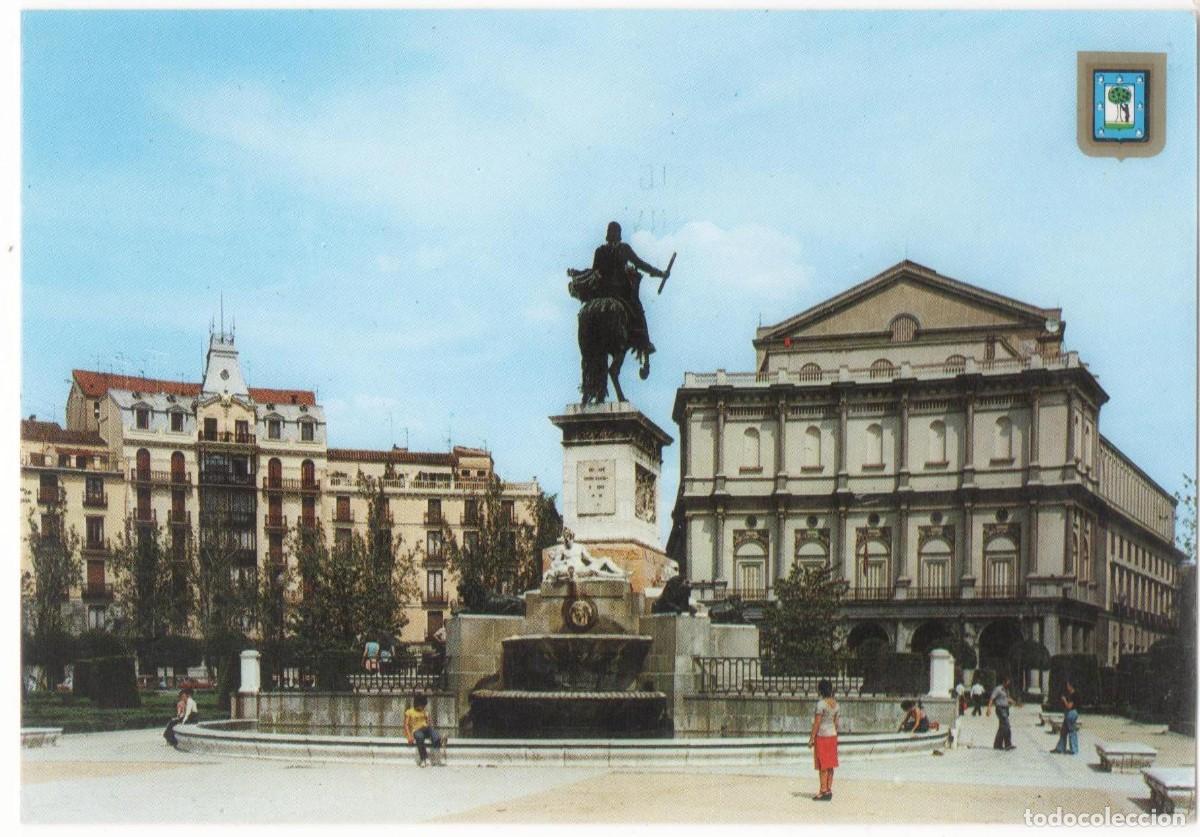 Postales: Madrid-Plaza de Oriente-circulada- - Foto 1