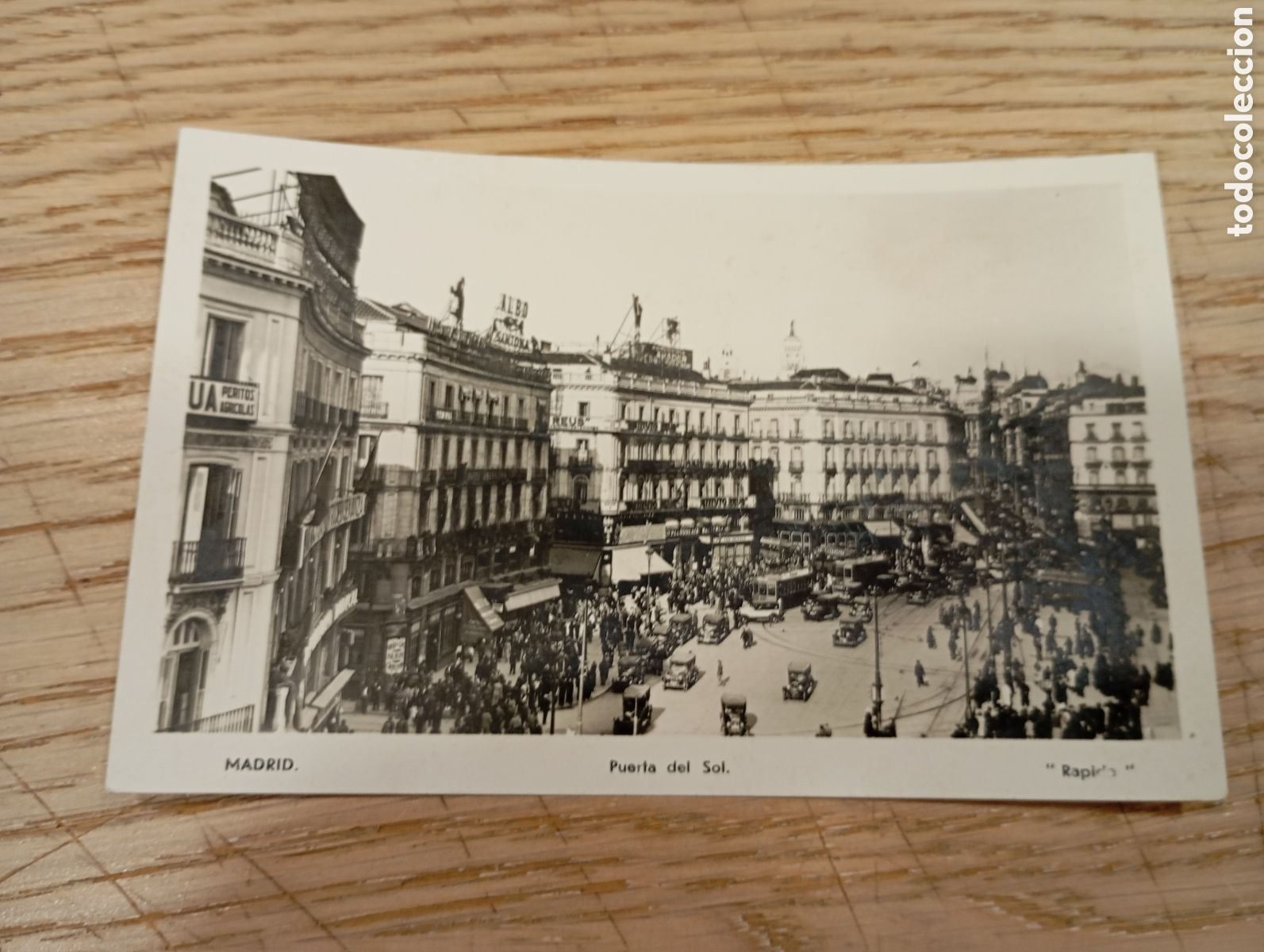 Postales: MADRID - PUERTA DEL SOL - RAPIDE - Foto 1