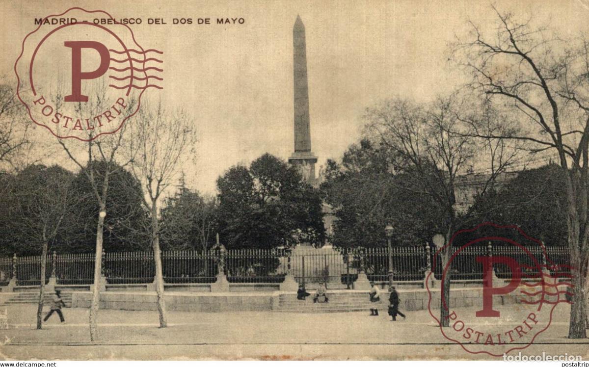 Postales: MADRID. OBELISCO DEL DOS DE MAYO - Foto 1