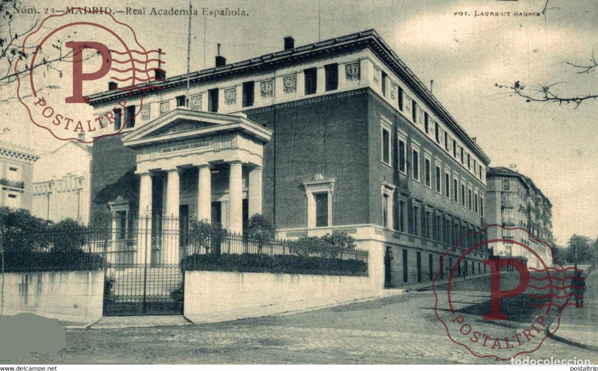 Postales: MADRID. REAL ACADEMIA ESPA&Ntilde;OLA. - Foto 1