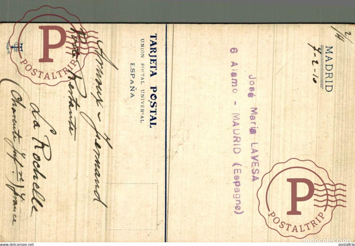 Postales: MADRID. SALON DEL PRADO. - Foto 2