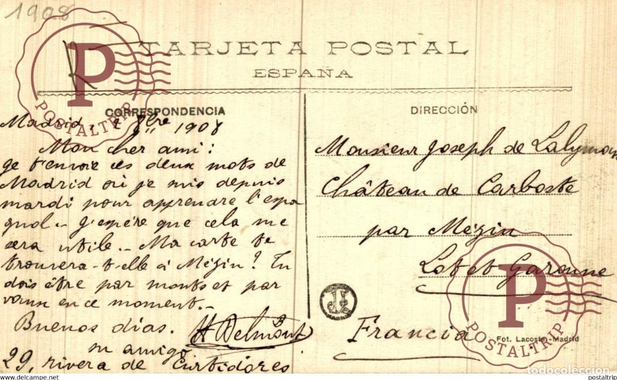 Postales: MADRID. SALON DEL PRADO. - Foto 2